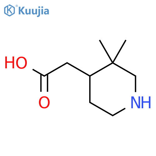 2-(3,3-Dimethylpiperidin-4-yl)acetic acid structure