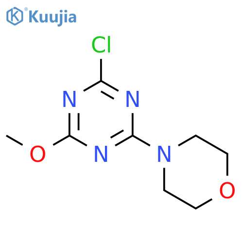 2-chloro-4-methoxy-6-(morpholin-4-yl)-1,3,5-triazine structure