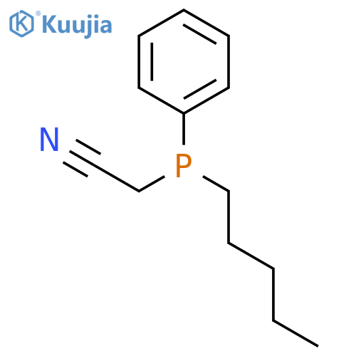 Acetonitrile, (pentylphenylphosphino)- structure