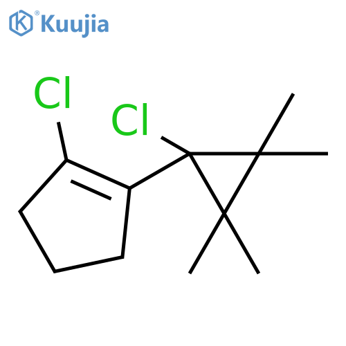 Cyclopentene, 1-chloro-2-(1-chloro-2,2,3,3-tetramethylcyclopropyl)- structure