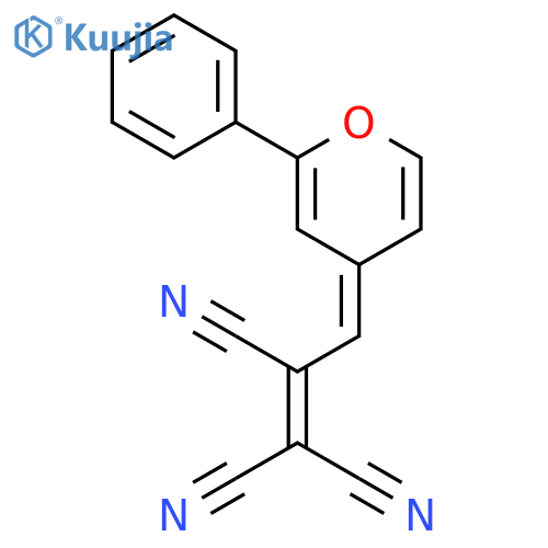 3-(2-Phenyl-4H-pyran-4-ylidene)prop-1-ene-1,1,2-tricarbonitrile structure