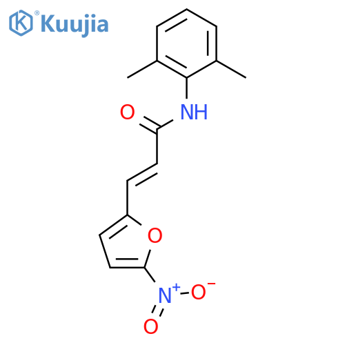 2-PROPENAMIDE, N-(2,6-DIMETHYLPHENYL)-3-(5-NITRO-2-FURANYL)- structure