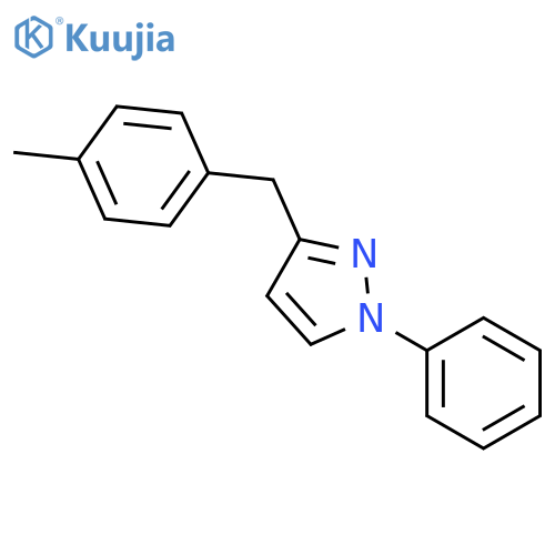 1H-Pyrazole, 3-[(4-methylphenyl)methyl]-1-phenyl- structure