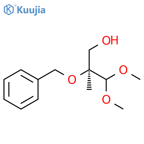 1-Propanol, 3,3-dimethoxy-2-methyl-2-(phenylmethoxy)-, (S)- structure