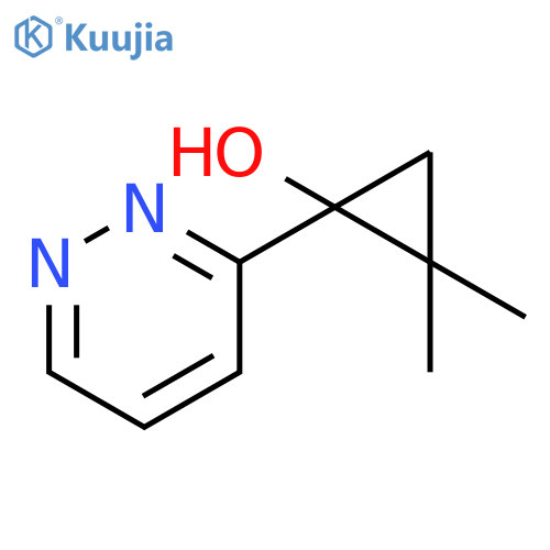 Cyclopropanol, 2,2-dimethyl-1-(3-pyridazinyl)- structure