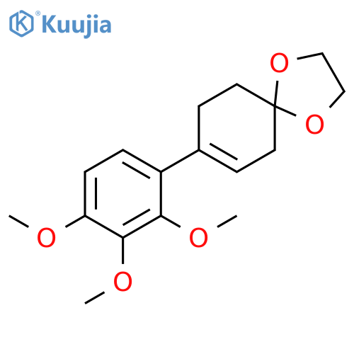 1,4-Dioxaspiro[4.5]dec-7-ene, 8-(2,3,4-trimethoxyphenyl)- structure