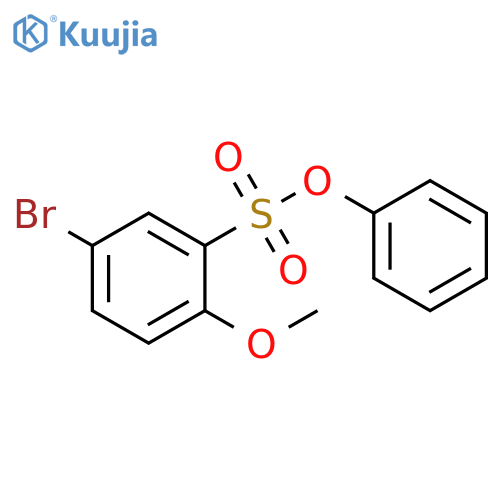 phenyl 5-bromo-2-methoxybenzene-1-sulfonate structure
