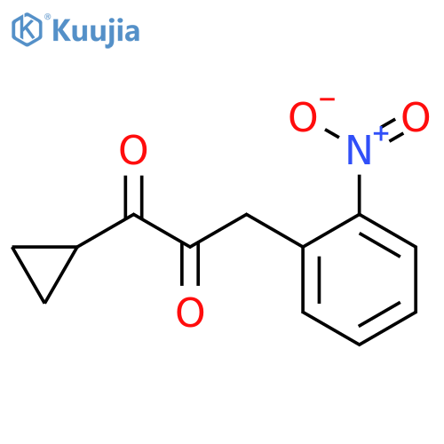 1,2-Propanedione, 1-cyclopropyl-3-(2-nitrophenyl)- structure