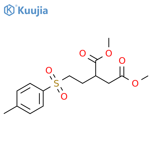 Butanedioic acid, [2-[(4-methylphenyl)sulfonyl]ethyl]-, dimethyl ester structure