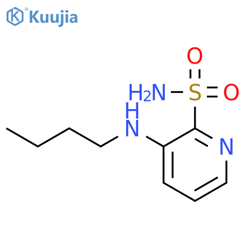 2-Pyridinesulfonamide, 3-(butylamino)- structure