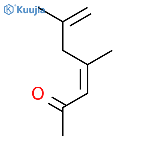 3,6-Heptadien-2-one, 4,6-dimethyl- (9CI) structure