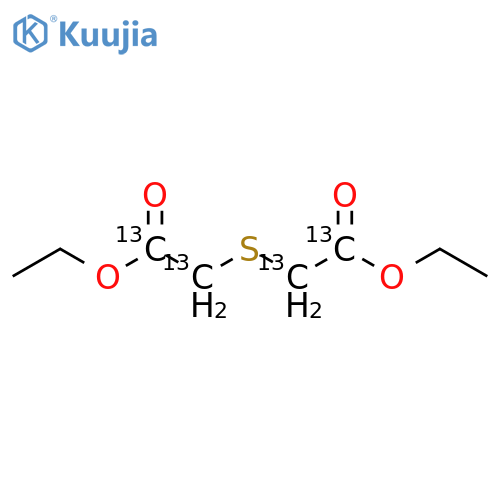 Acetic-13C2 acid, 2,2′-thiobis-, diethyl ester structure