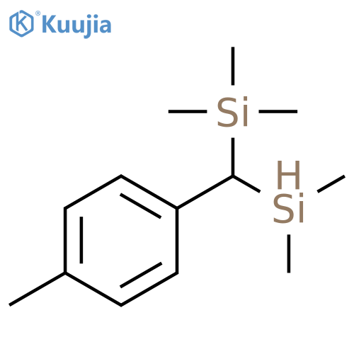 Silane, [(dimethylsilyl)(4-methylphenyl)methyl]trimethyl- structure