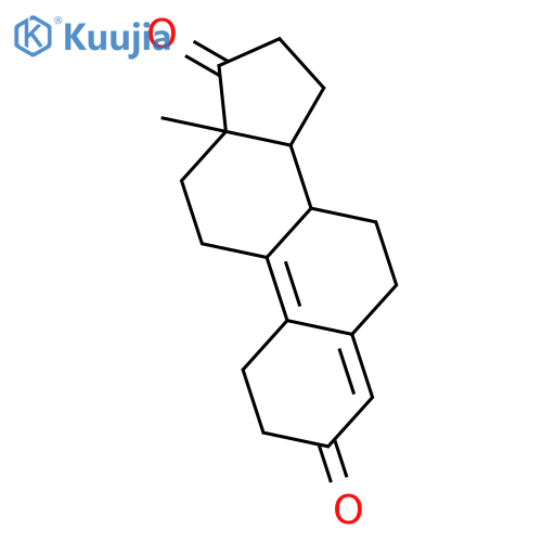 (13S,14S)-13-methyl-1,2,6,7,8,11,12,14,15,16-decahydrocyclopenta[a]phenanthrene-3,17-dione structure