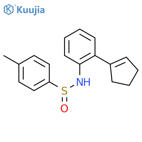 Benzenesulfinamide, N-[2-(1-cyclopenten-1-yl)phenyl]-4-methyl- structure