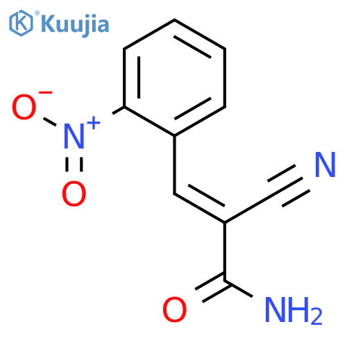 2-Propenamide, 2-cyano-3-(2-nitrophenyl)-, (E)- structure