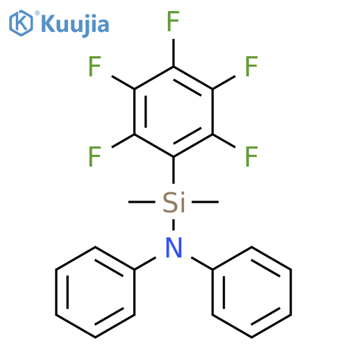 Silanamine, 1,1-dimethyl-1-(pentafluorophenyl)-N,N-diphenyl- structure