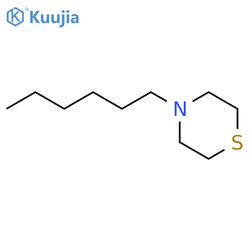 Thiomorpholine, 4-hexyl- structure