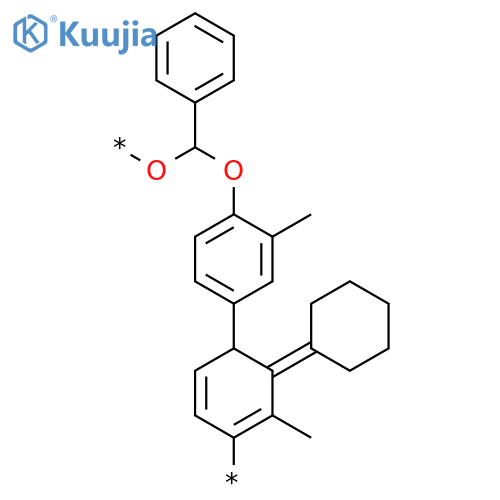 Poly[oxy(phenylmethylene)oxy(2-methyl-1,4-phenylene)cyclohexylidene(3-methyl-1,4-phenylene)] structure