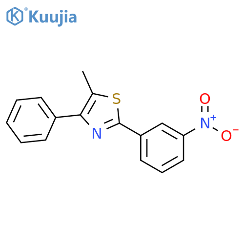 5-Methyl-2-(3-nitrophenyl)-4-phenylthiazole structure