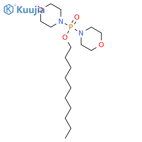 Phosphinic acid, di-4-morpholinyl-, decyl ester structure