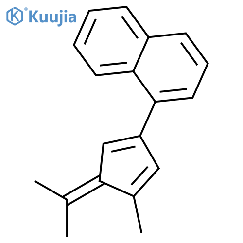 Naphthalene,1-[4-methyl-3-(1-methylethylidene)-1,4-cyclopentadien-1-yl]- structure