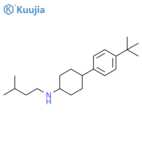 Cyclohexanamine, 4-[4-(1,1-dimethylethyl)phenyl]-N-(3-methylbutyl)- structure