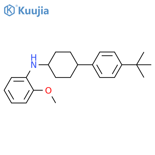 Benzenamine, N-[4-[4-(1,1-dimethylethyl)phenyl]cyclohexyl]-2-methoxy- structure