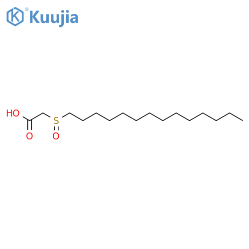 Acetic acid, (tetradecylsulfinyl)- structure