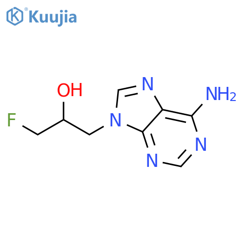 1-(6-amino-9H-purin-9-yl)-3-fluoropropan-2-ol structure