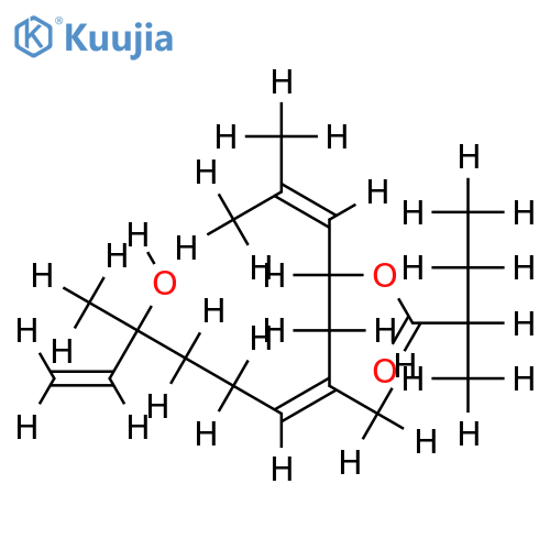 3-hydroxy-3,7,11-trimethyldodeca-1,6E,10-trien-9-yl 2-methylbutyrate structure