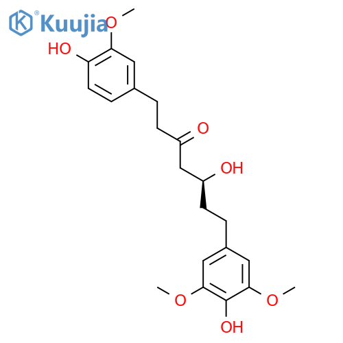 3-Heptanone,5-hydroxy-7-(4-hydroxy-3,5-dimethoxyphenyl)-1-(4-hydroxy-3-methoxyphenyl)- structure