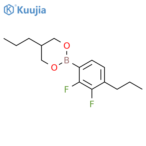 1,3,2-Dioxaborinane, 2-(2,3-difluoro-4-propylphenyl)-5-propyl- structure