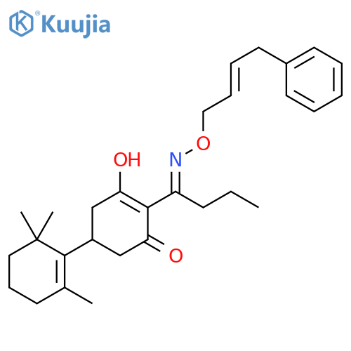 2-Cyclohexen-1-one,3-hydroxy-2-[1-[[(4-phenyl-2-butenyl)oxy]imino]butyl]-5-(2,6,6-trimethyl-1-cyclohexen-1-yl)- structure