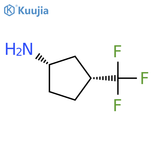 (1S,3R)-3-(trifluoromethyl)cyclopentanamine structure