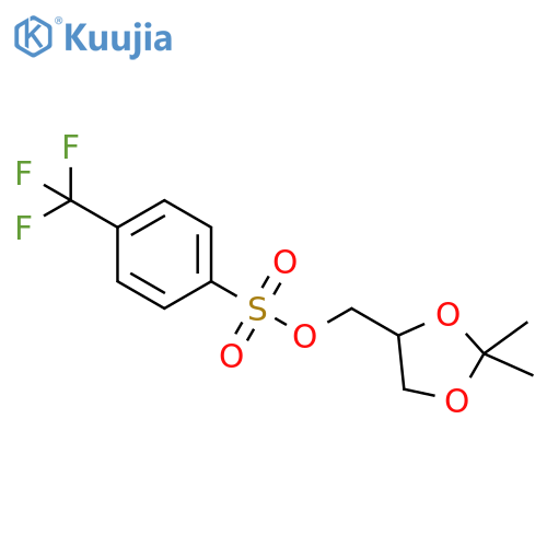 Benzenesulfonic acid, 4-(trifluoromethyl)-,(2,2-dimethyl-1,3-dioxolan-4-yl)methyl ester structure
