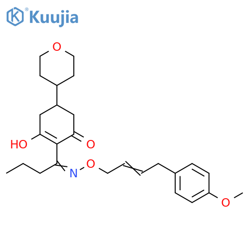 2-Cyclohexen-1-one,3-hydroxy-2-[1-[[[4-(4-methoxyphenyl)-2-butenyl]oxy]imino]butyl]-5-(tetrahydro-2H-pyran-4-yl)- structure