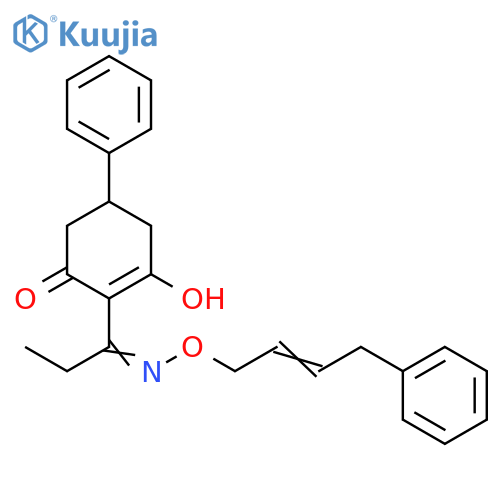 2-Cyclohexen-1-one,3-hydroxy-5-phenyl-2-[1-[[(4-phenyl-2-butenyl)oxy]imino]propyl]- structure
