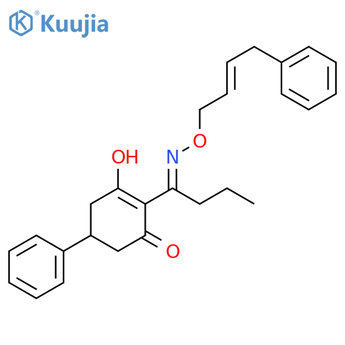 2-Cyclohexen-1-one,3-hydroxy-5-phenyl-2-[1-[[(4-phenyl-2-butenyl)oxy]imino]butyl]- structure