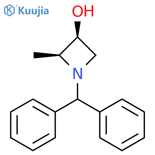 (2S,3S)-1-(diphenylmethyl)-2-methylazetidin-3-ol structure