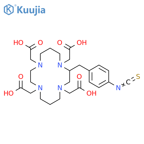1,4,8,11-Tetraazacyclotetradecane-1,4,8,11-tetraacetic acid,2-[(4-isothiocyanatophenyl)methyl]- structure
