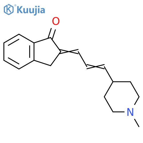 1H-Inden-1-one,2,3-dihydro-2-[3-(1-methyl-4-piperidinyl)-2-propenylidene]- structure
