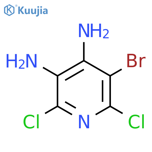 5-Bromo-2,6-dichloropyridine-3,4-diamine structure