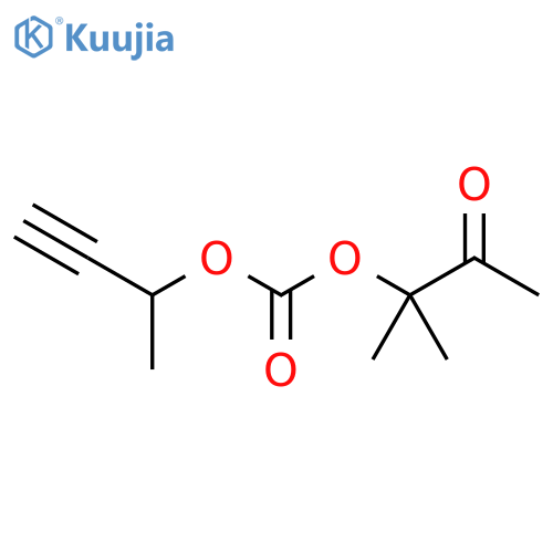 Carbonic acid, 1,1-dimethyl-2-oxopropyl 1-methyl-2-propynyl ester structure