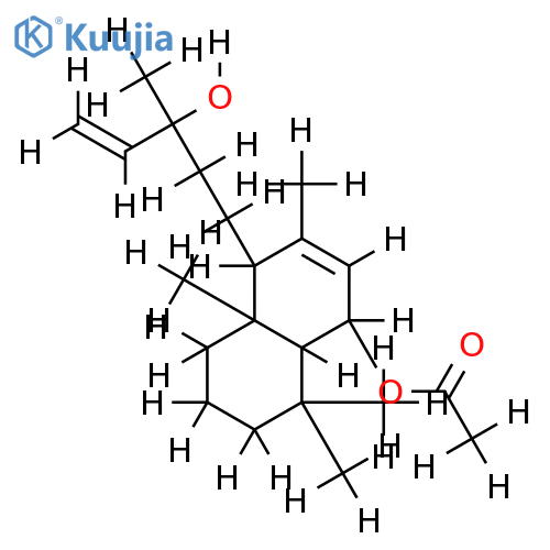 6beta-acetoxy-13-hydroxy-labda-7,14-diene structure