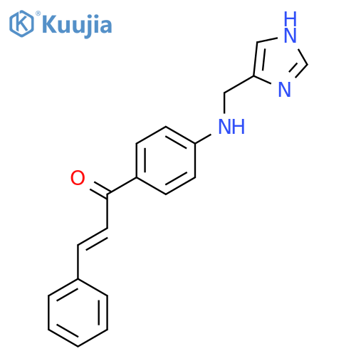2-Propen-1-one, 1-[4-[(1H-imidazol-4-ylmethyl)amino]phenyl]-3-phenyl- structure