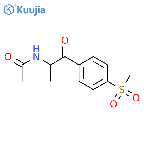 Acetamide, N-[1-methyl-2-[4-(methylsulfonyl)phenyl]-2-oxoethyl]-, (±)- structure