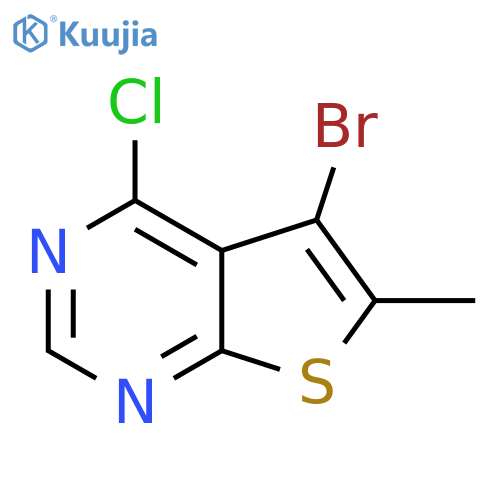 5-bromo-4-chloro-6-methylthieno[2,3-d]pyrimidine structure