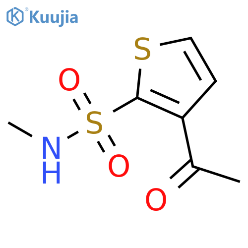 3-Acetyl-2-(methylaminosulfonyl)thiophene structure