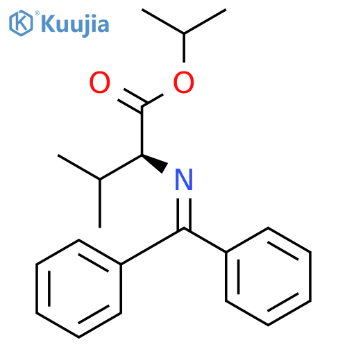 L-Valine, N-(diphenylmethylene)-, 1-methylethyl ester structure